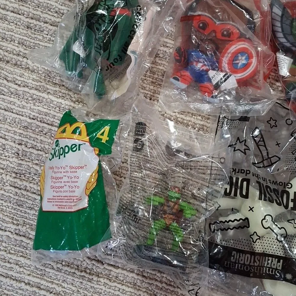 Vintage Restaurant Toys New In Packages Lot of 19 1990s And Up Great Collection